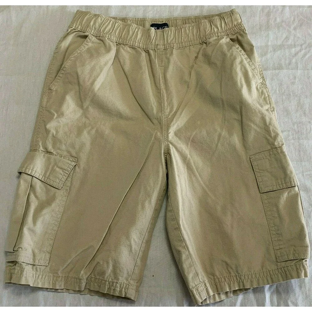 THE CHILDRENS PLACE BOYS COTTON CARGO SHORTS SIZE 14